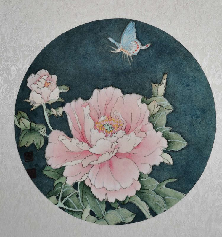 奈曼旗工笔画作品展出!画作栩栩如生,美女沉鱼落雁,尽在大漠风