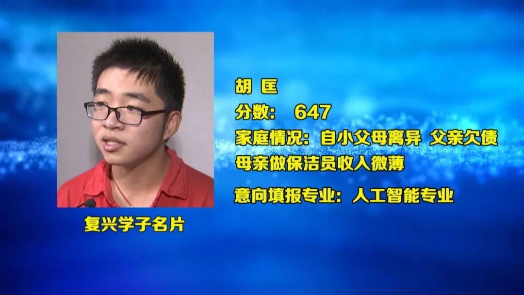 每月1600元母亲一人撑起家高考647分的他立誓以后由我来照顾您