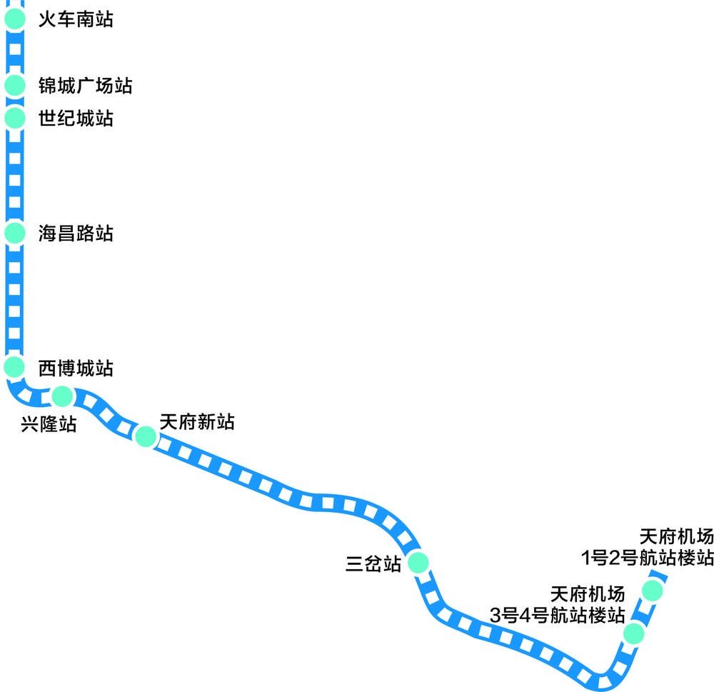 成都地铁十八号线路图图片