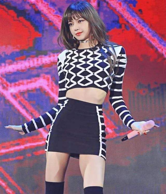 特别是,每次在舞台上,lisa总会穿着容易显手臂粗并暴露副乳的吊带.