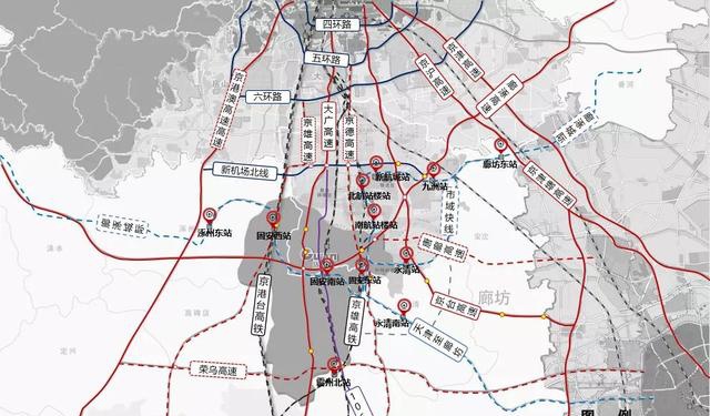 固安周边交通路线状况(含规划)