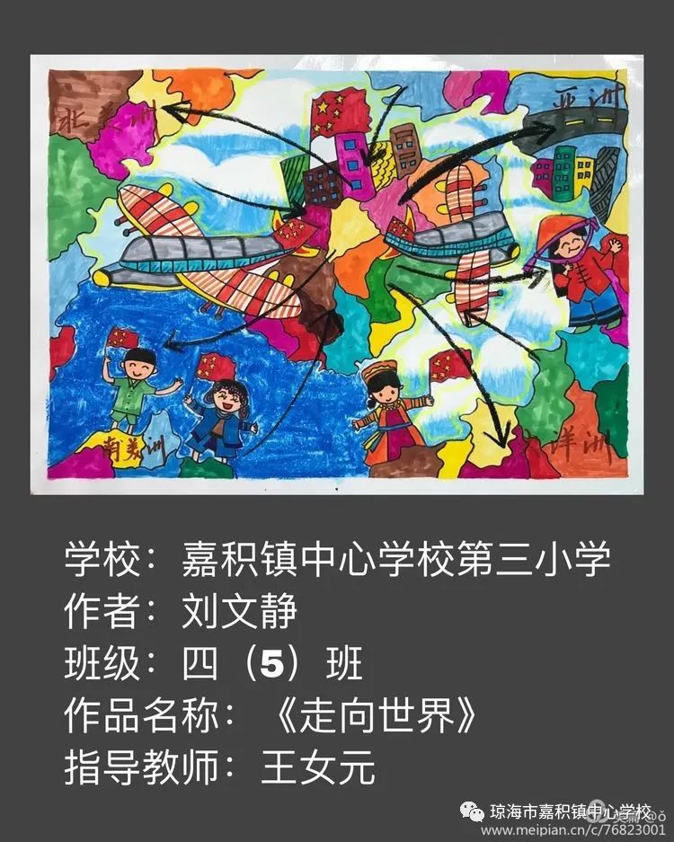 嘉積鎮中心學校開展加快推進海南自由貿易港建設主題繪畫活動67