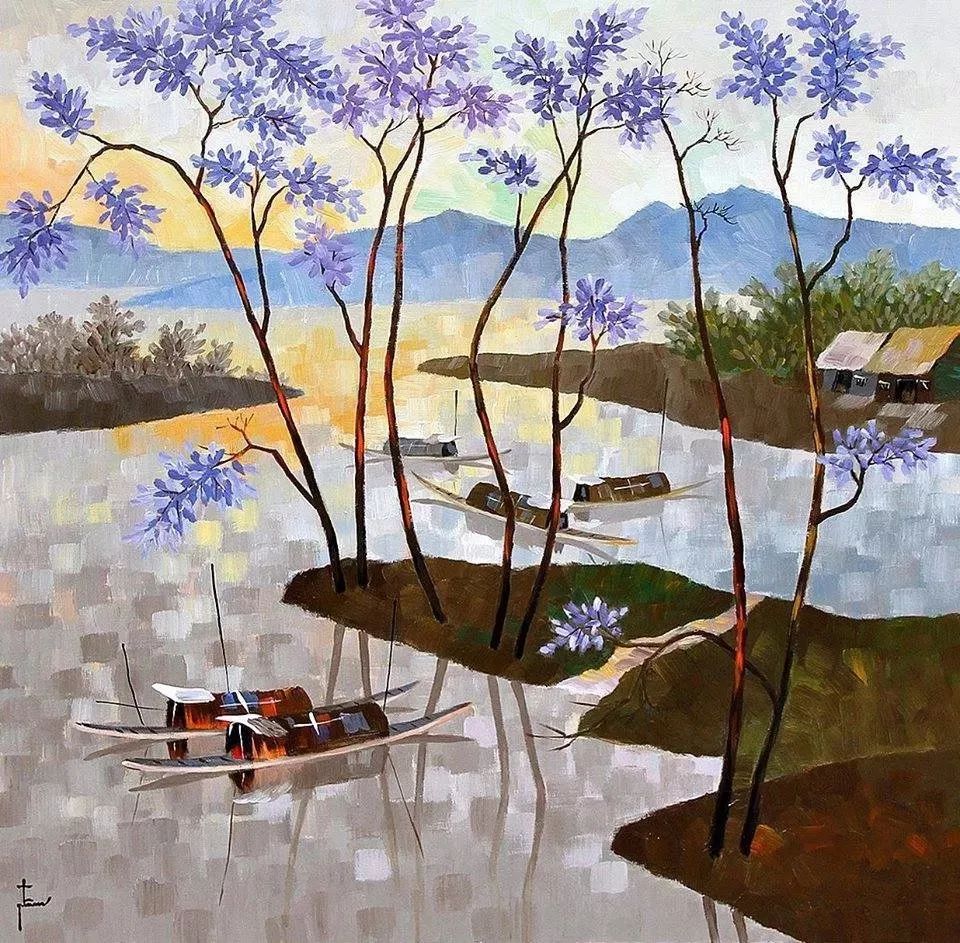 越南绘画色彩惊艳的美丽