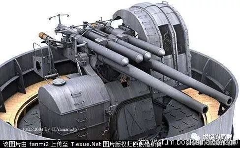 可悲的是,大和级中口径高射炮只有一款设计于1931年的八九式(127mm)