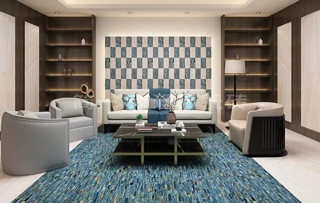 客厅大理石瓷砖搭配指南,据说密缝铺贴更有质感