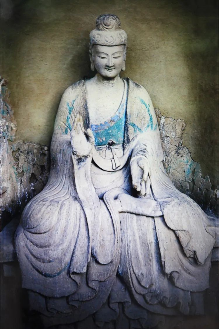 西魏彩绘泥塑——麦积山石窟最美阿弥陀佛的微笑__凤凰网