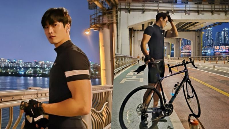 安普贤深夜骑行秀肌肉 凭梨泰院身价暴涨 与金宇彬吴世勋都是挚友