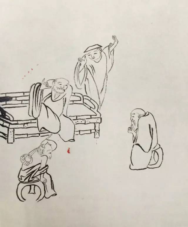齐白石的挖耳偷闲