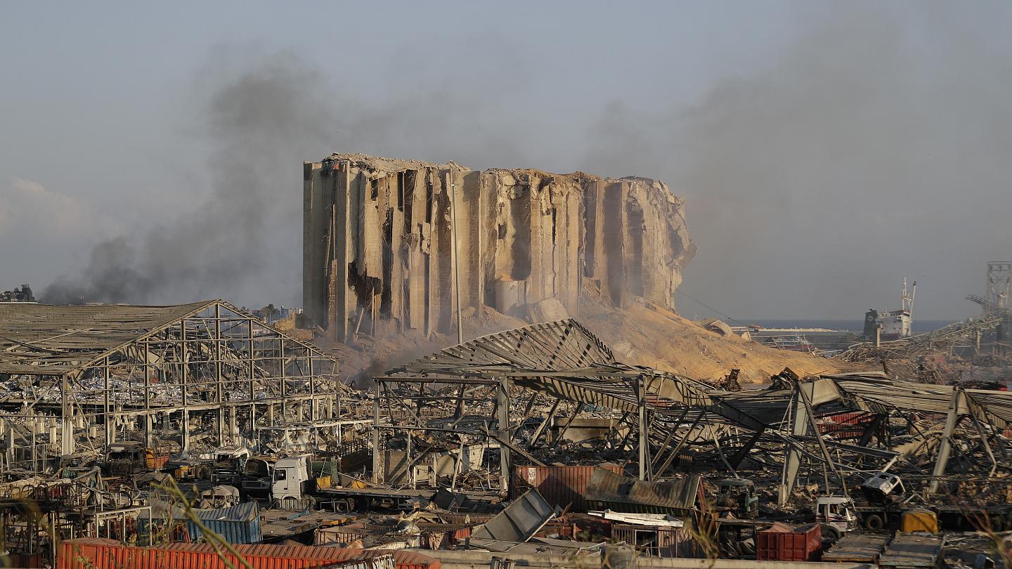 8月4日，黎巴嫩首都贝鲁特港口发生巨大爆炸，引起全球的关注。 euronews 图