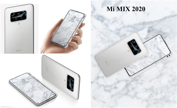 小米MIX 2020渲染图曝光:全面屏设计前所未见、侧边安放前摄