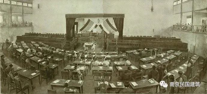 民国国会议场旧址建筑,有民国国会礼堂,建筑面积约2100平方米,礼堂内