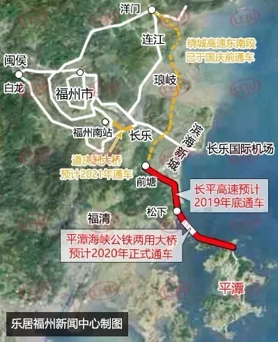 平潭海峡公铁大桥地图图片