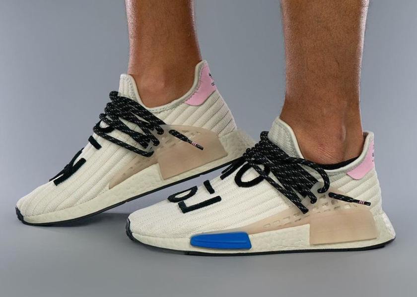 Pharrell adidas NMD Hu Cream Blue Pinkåå:registered:æ¥æ
