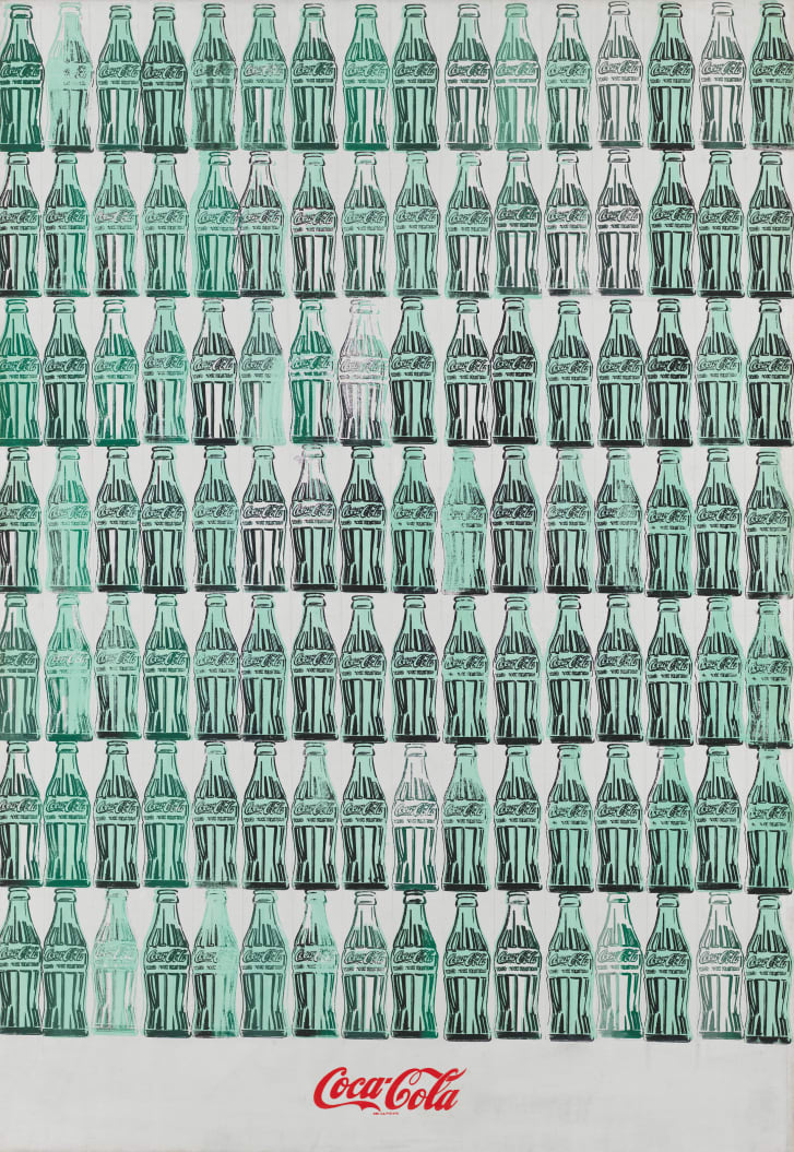 《绿色的可口可乐瓶》（Green Coca-Cola Bottles），1962年，安迪·沃霍尔
