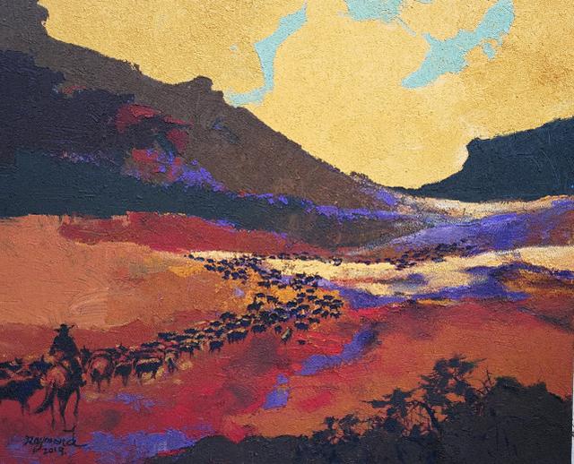 中国当代印象派画家罗文油画作品赏析