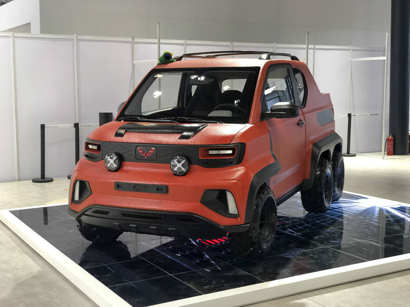 2020成都车展探馆 | 熊猫造型惹人喜爱 五菱宏光mini ev抵达车展