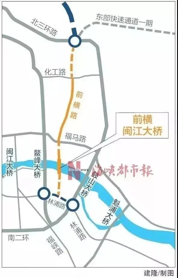 福州10大快速路在建前橫大橋2022年底完工新店外環路西段年底完工