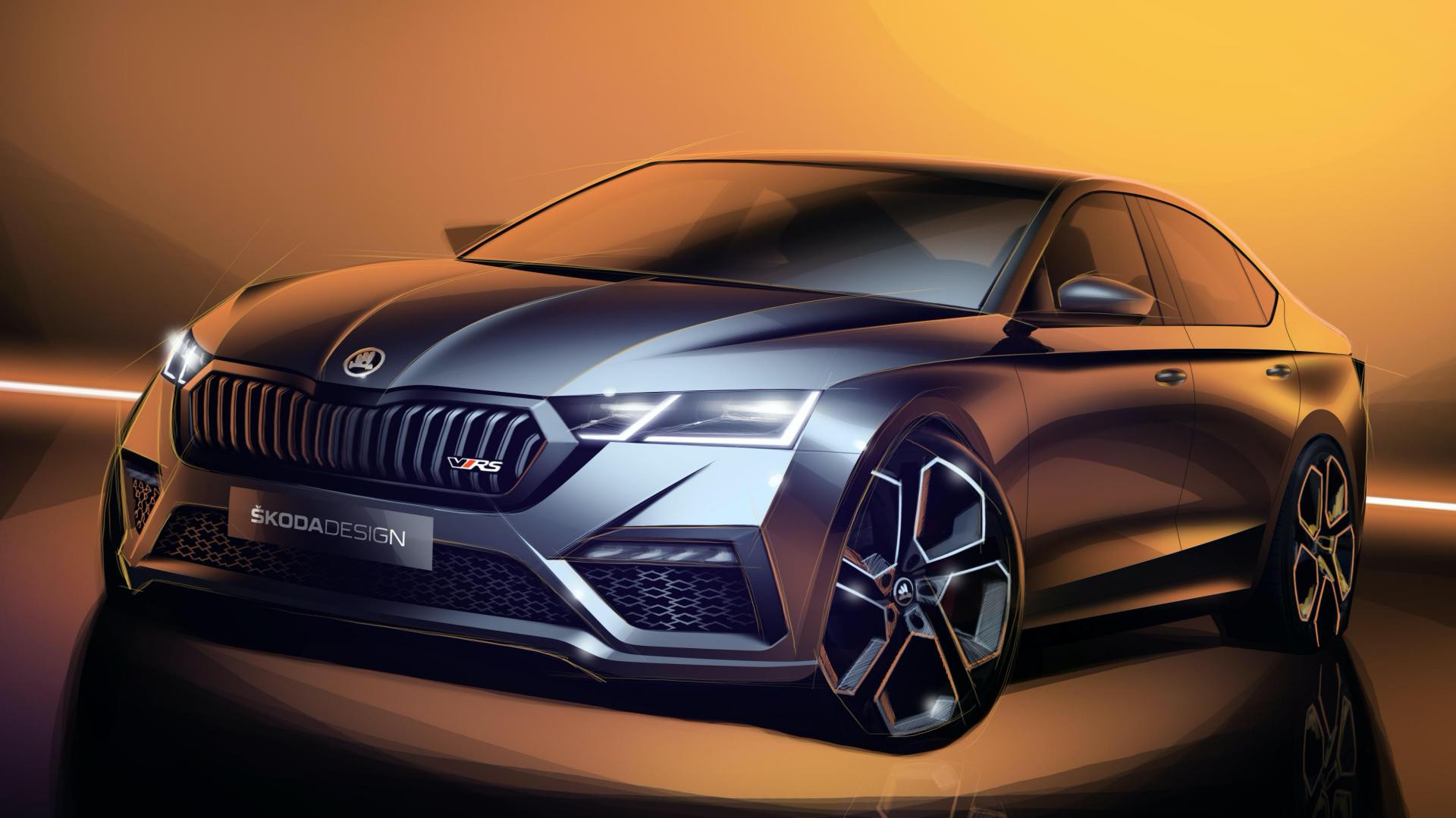 斯柯达octavia rs iv再曝设计图,或于今年上市