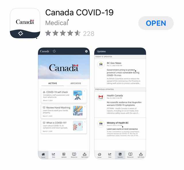 关注 ¦ 加拿大官方检测APP：自检新冠，监控疫情