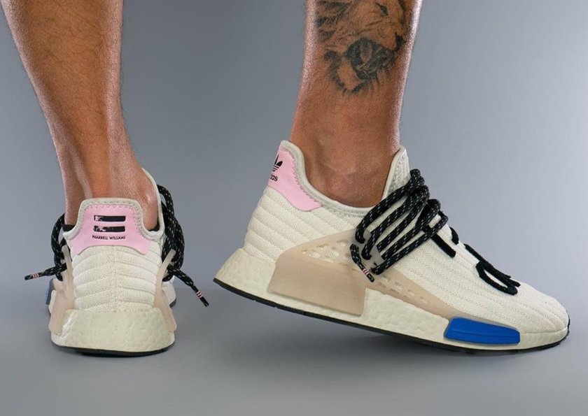 Pharrell adidas NMD Hu Cream Blue Pinkåå:registered:æ¥æ