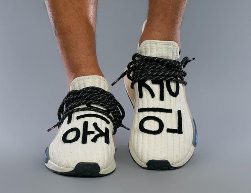Pharrell adidas NMD Hu Cream Blue Pinkåå:registered:æ¥æ