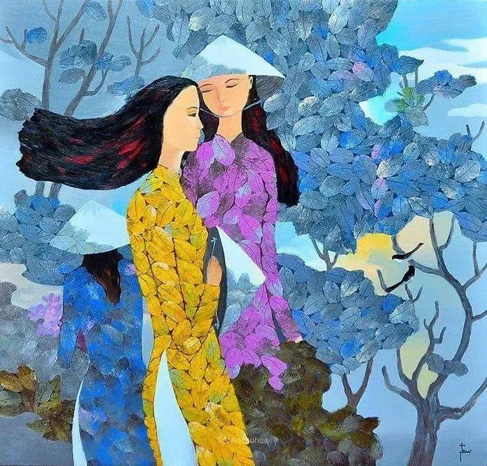 越南绘画色彩惊艳的美丽