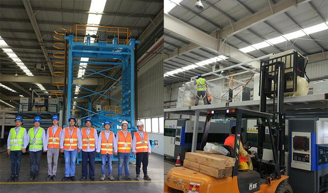 在青岛马士基集装箱工业有限公司安装项目中.