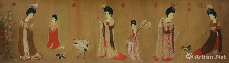 簪花仕女图| 大唐颜值担当的春天_凤凰网