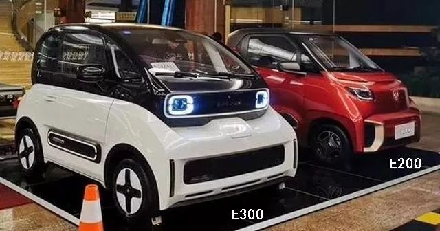 看个新车丨续航小幅提升新宝骏e300三座实拍