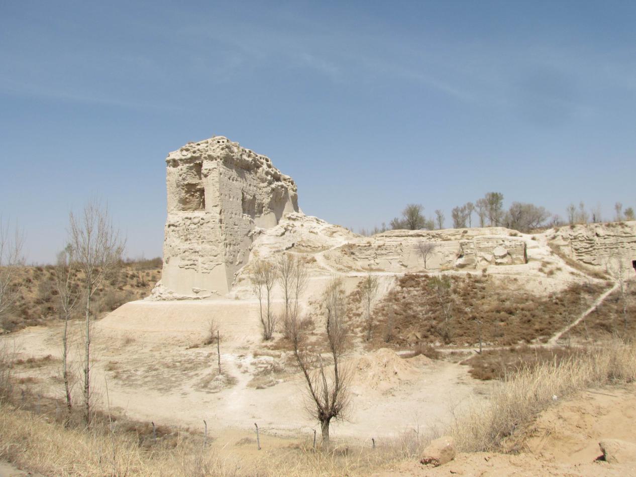 赫连勃勃所建立的统万城(作者摄)