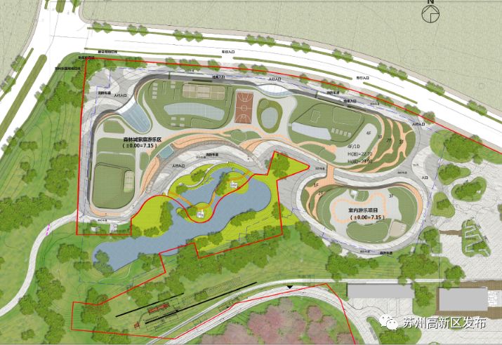 苏州乐园森林世界二期 森林城家庭游乐区的规划方案 进行批前公示 该