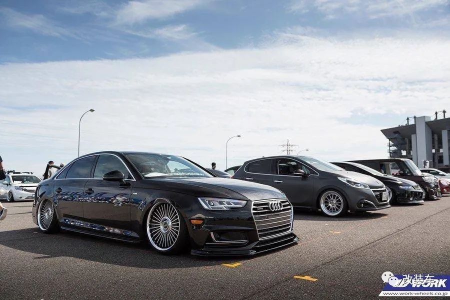 改装车不止是男生的爱好,日本美女带来vip风格奥迪a4