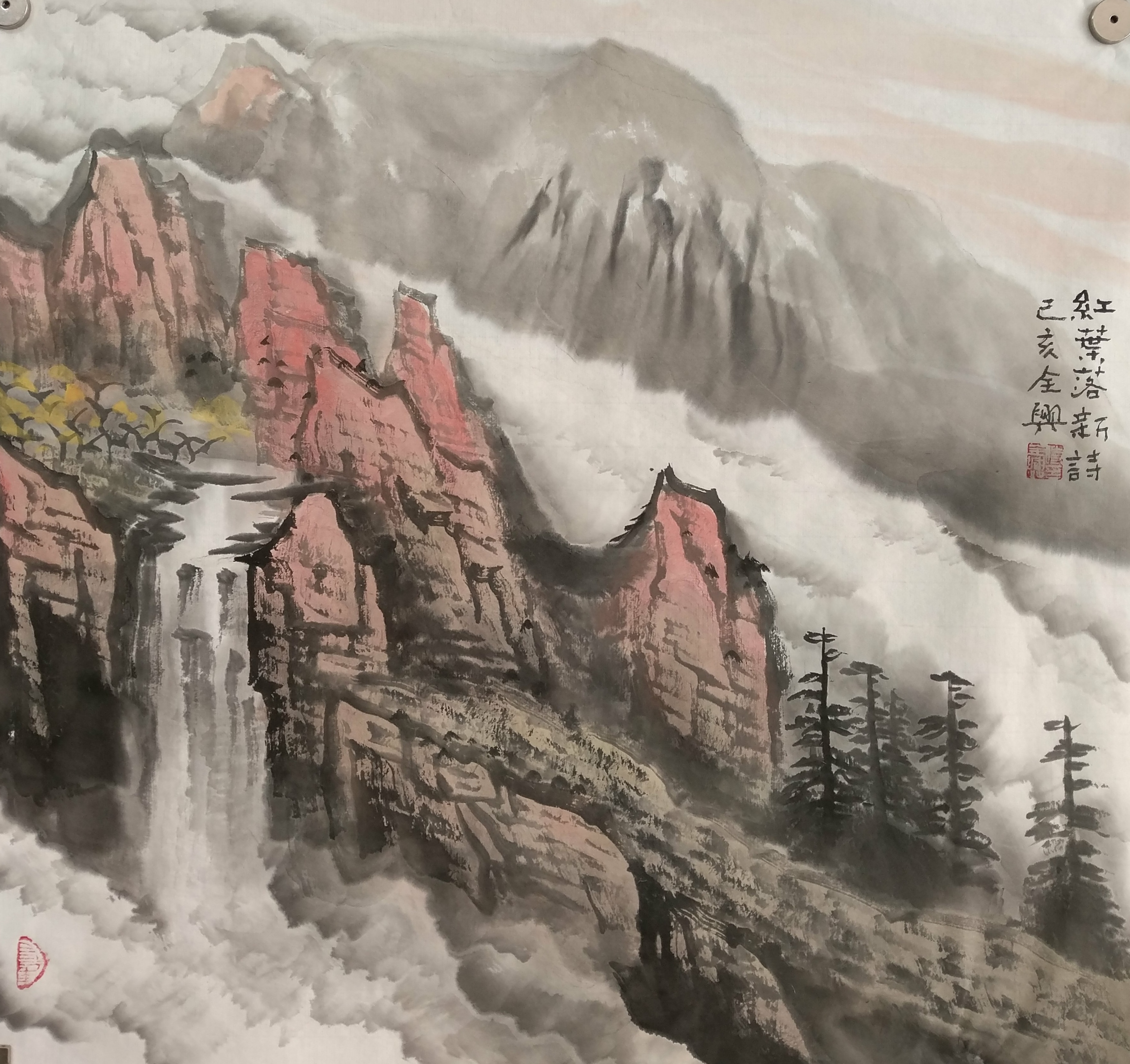 中国画名家——时全兴西部山水作品欣赏