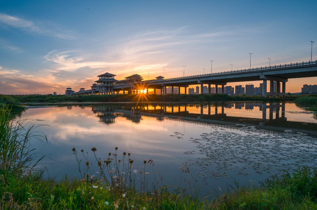 西安市未央湖公园图片