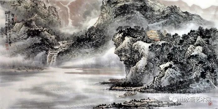 画家刘东方山水画作品系列网展:一蓑烟雨任平生