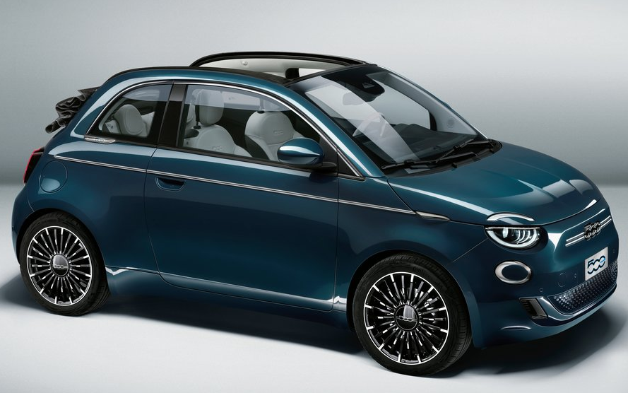 菲亚特第一款电动车来了双门四座带敞篷果然不走寻常路