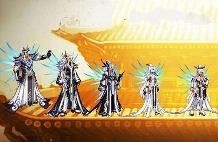 dnf五套自带特效天空搭配角色更帅气