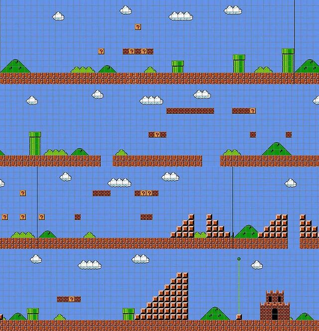 为什么有32个关卡的超级马里奥兄弟只要64kb