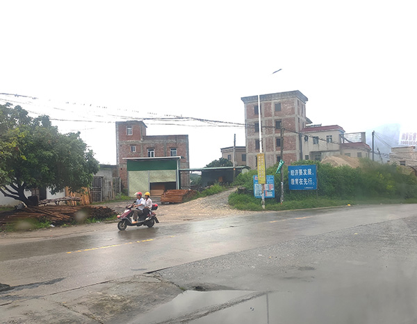 镇上的标语:经济要发展,教育在先行。