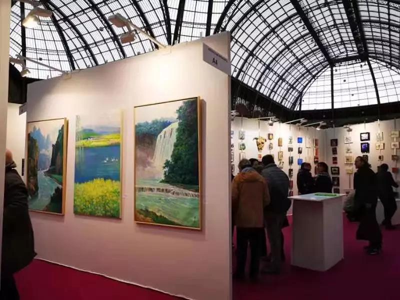 朱曜奎老师"山水油画"艺术展已在法国巴黎大皇宫开幕