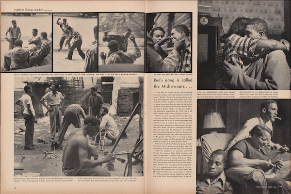戈登·帕克斯拍摄的“哈莱姆黑帮头目”专题，刊登于1948年11月1日《生活》杂志。