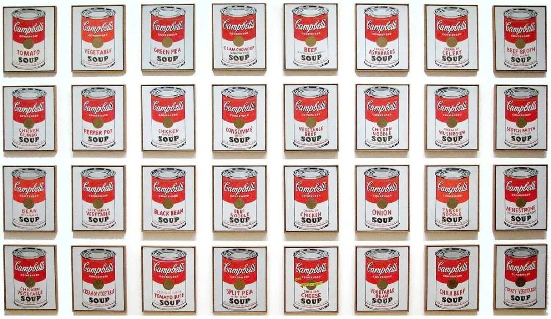 安迪·沃霍尔《金宝汤罐头》,塑胶彩,帆布,50.8×40.