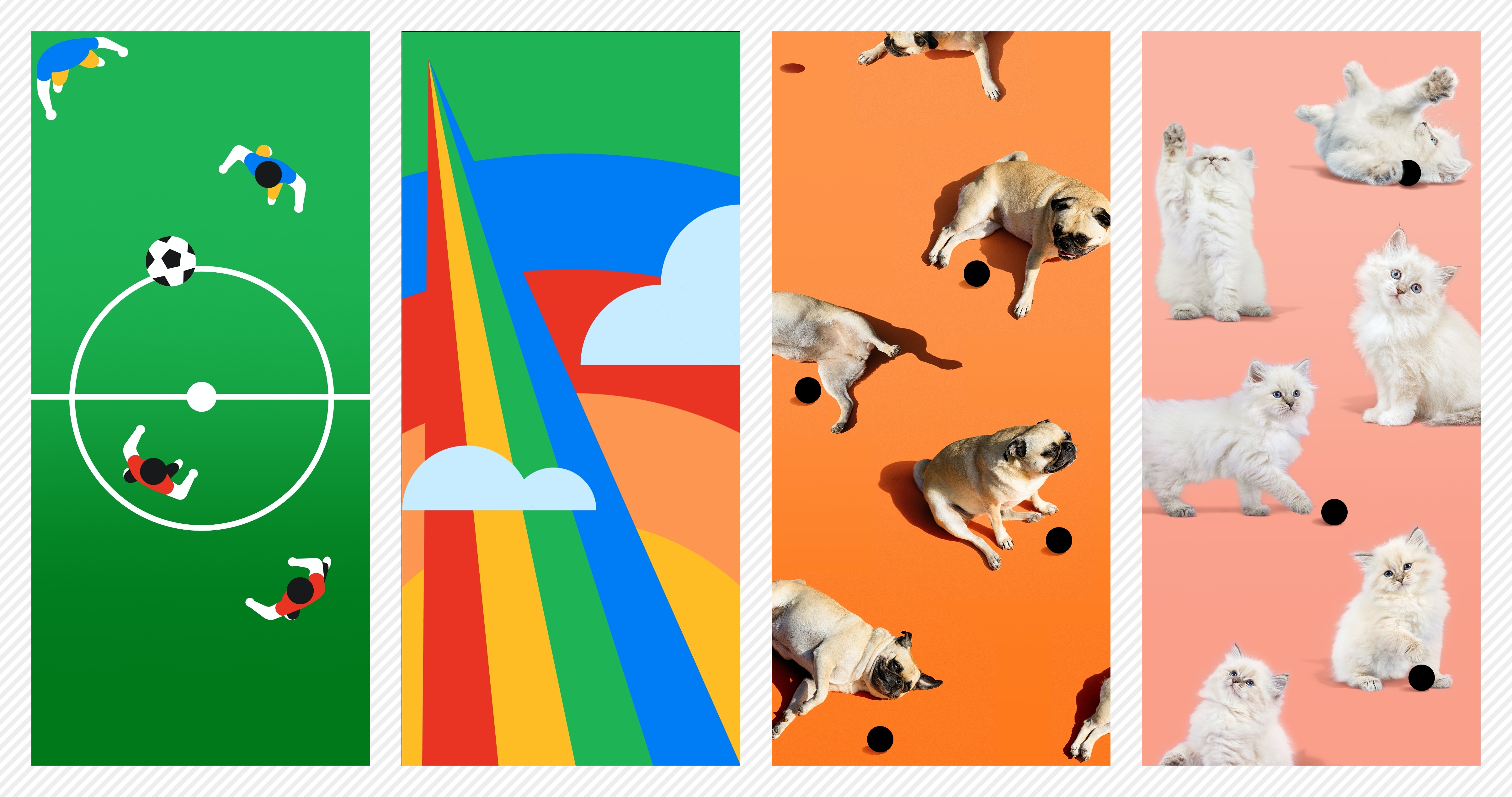 十六张还未发布的 google pixel 4a 内置壁纸分享