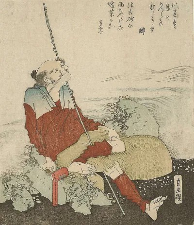 葛饰北斋的《自画像》日本的浮世绘无人不知,而浮世绘最广为流传,最具