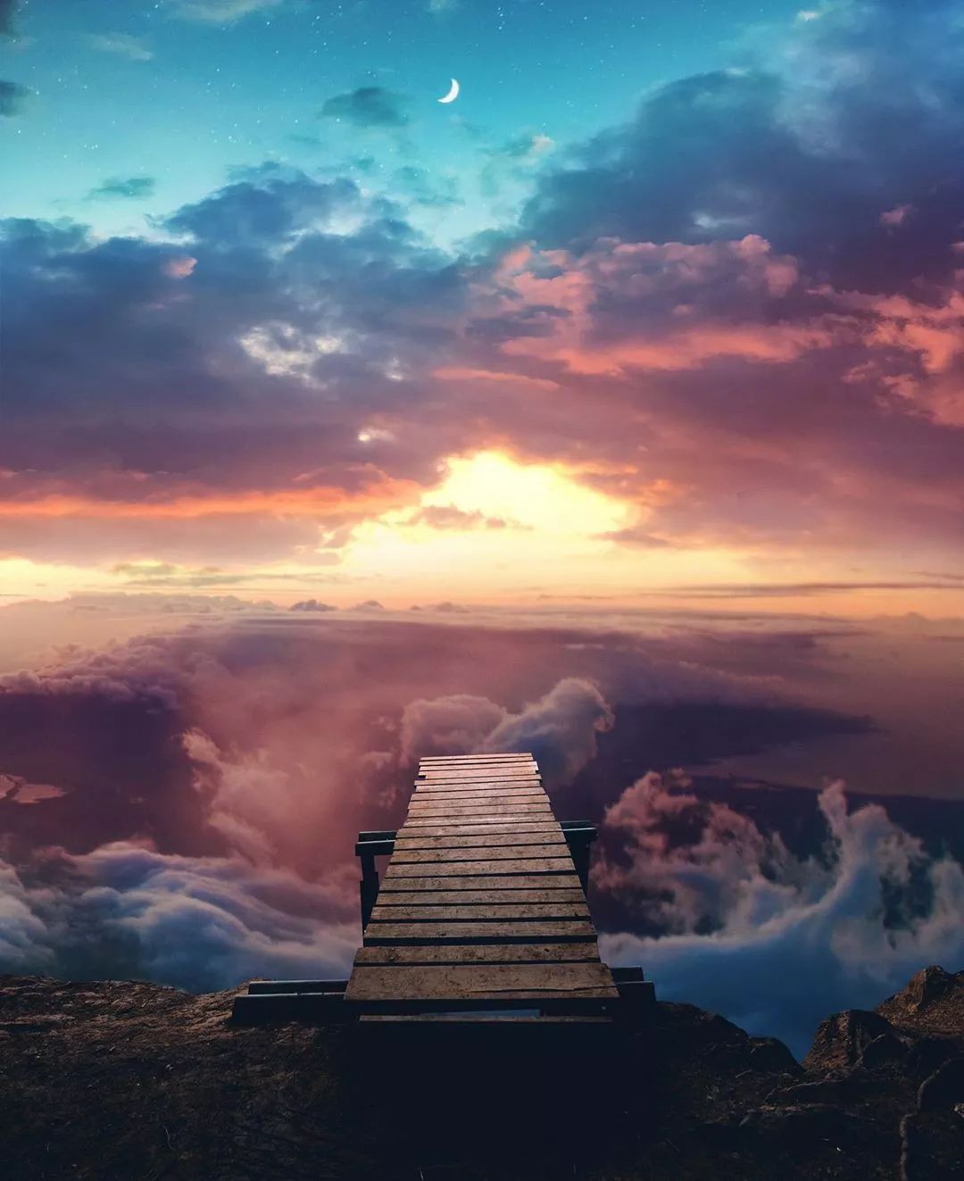 朋友圈配图丨在人间的第25小时一起离开地球表面