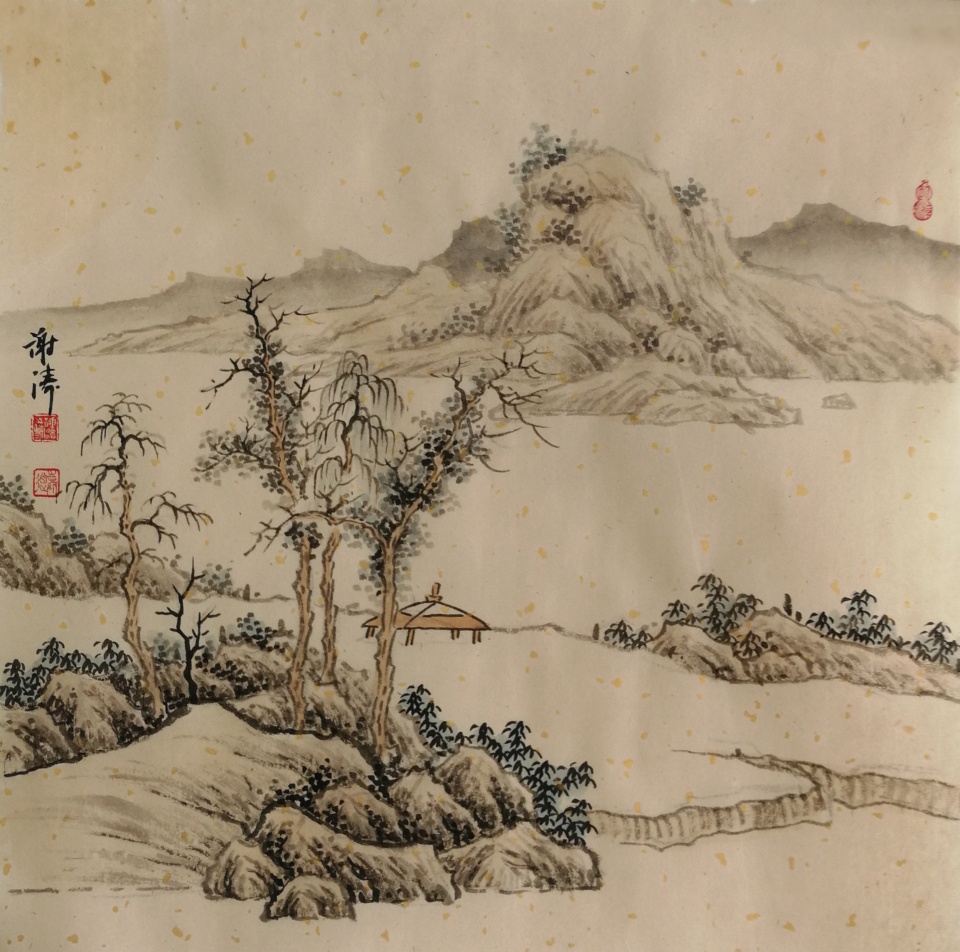 谢涛先生国画山水艺术作品欣赏