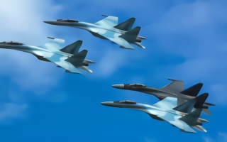 俄媒：俄试验用苏-57战斗机控制一群苏-35协同作战