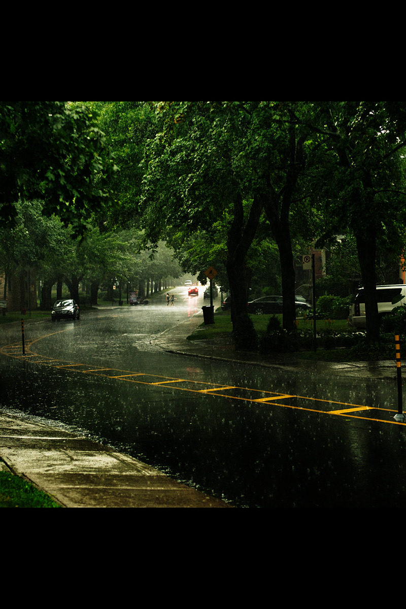 雨天的城市