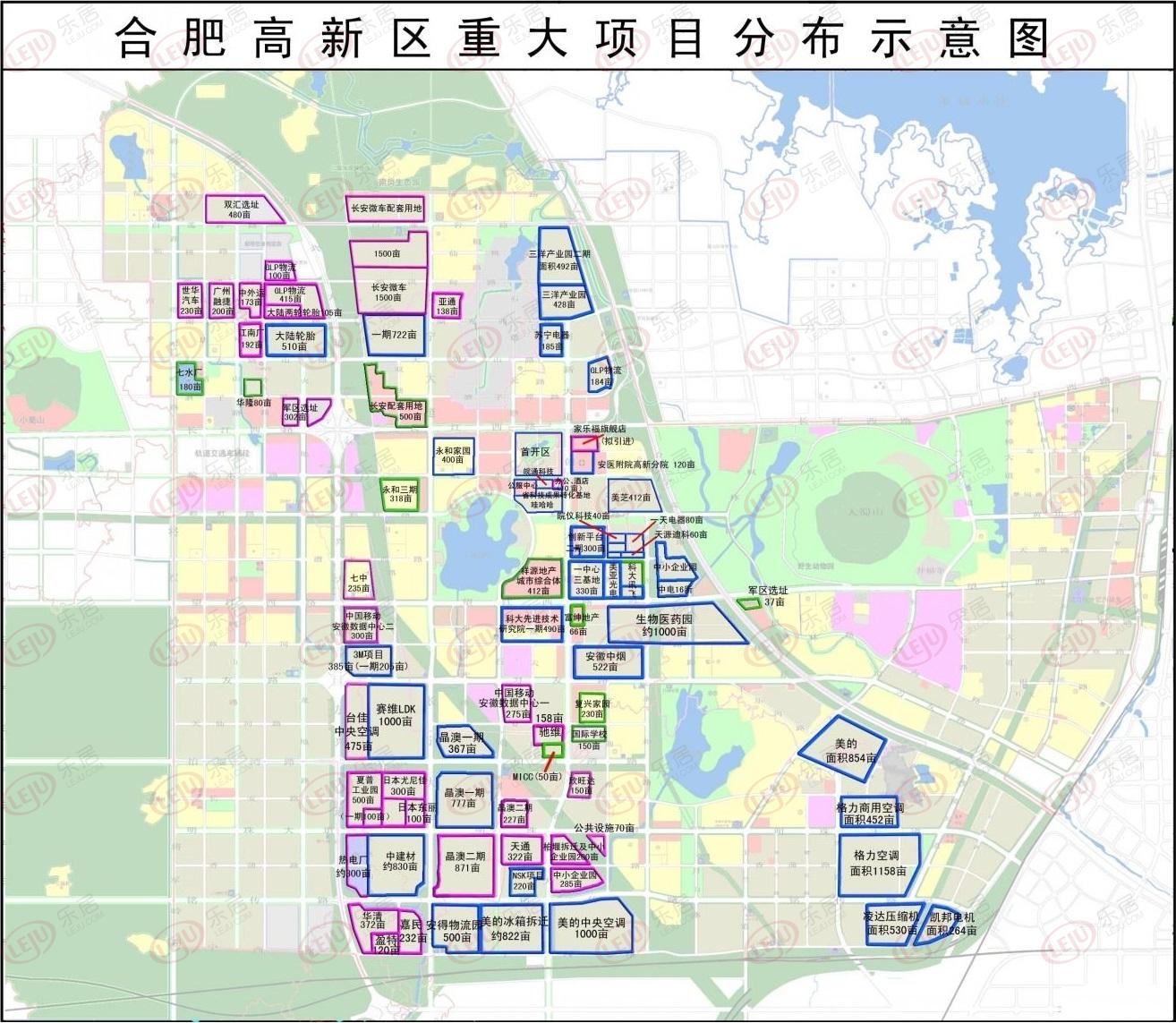 合肥高新区范围地图图片