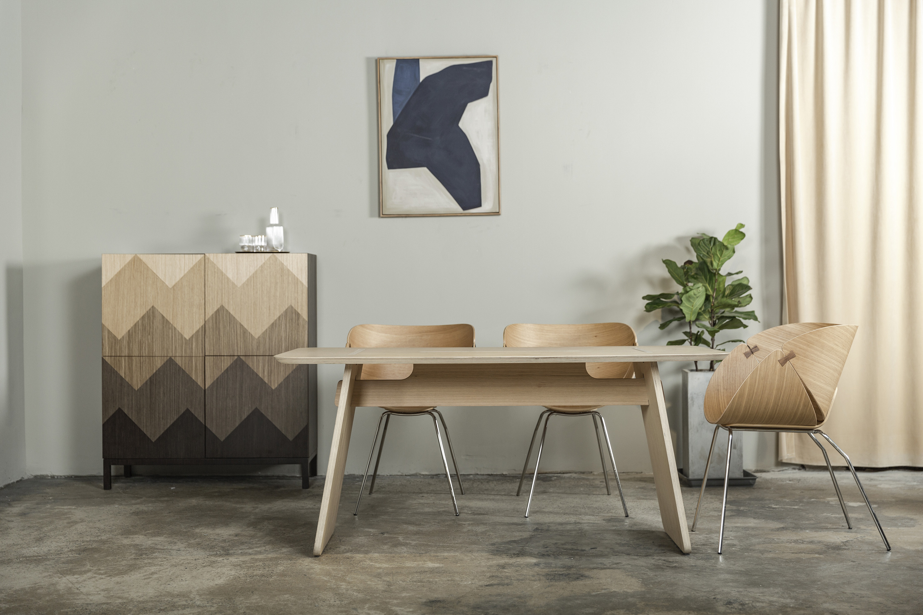 一年销售2500把银杏椅side想成为商业和家庭都适用的现代原创家具品牌